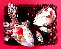 a beautiful vintage costume jewelry crystal rhinestone bracelet