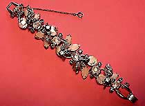 a beautiful vintage costume jewelry Juliana givre stone bracelet