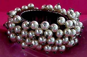 a beautiful vintage costume jewelry bridal bracelet