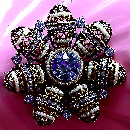 vintage costume jewelry brooches and pins