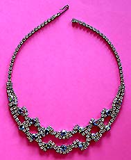 a beautiful vintage costume jewelry necklace Miriam Haskell