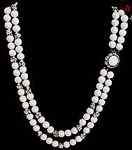 a beautiful vintage costume jewelry vintage mother of pearl necklace 