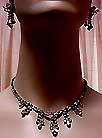 a beautiful Juliana vintage costume jewelry necklace, bracelet and earrings