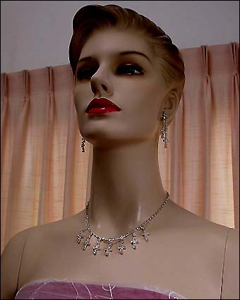 a beautiful vintage costume jewelry parure
