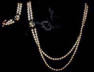 a beautiful vintage costume jewelry necklace and bracelet